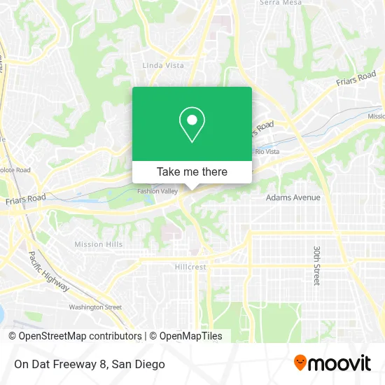 On Dat Freeway 8 map