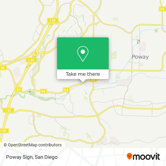 Poway Sign map