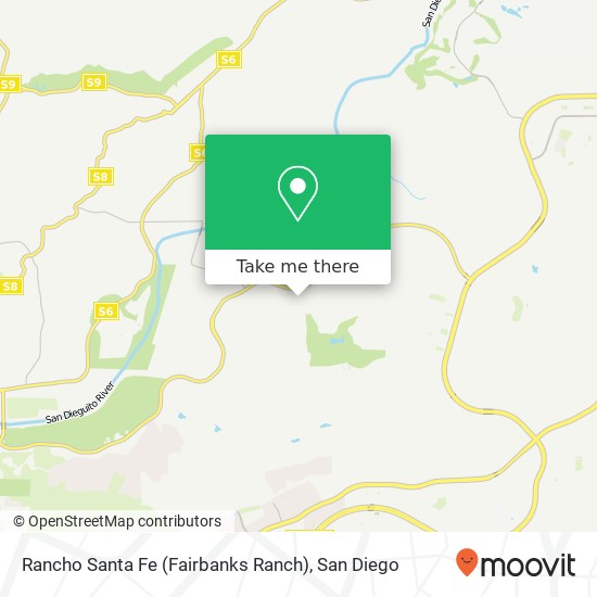 Mapa de Rancho Santa Fe (Fairbanks Ranch)