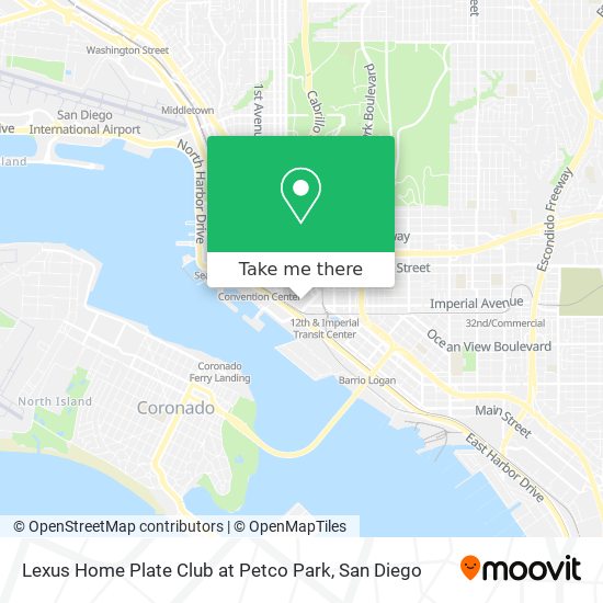 Mapa de Lexus Home Plate Club at Petco Park