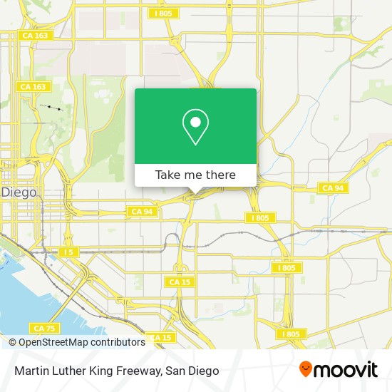 Martin Luther King Freeway map