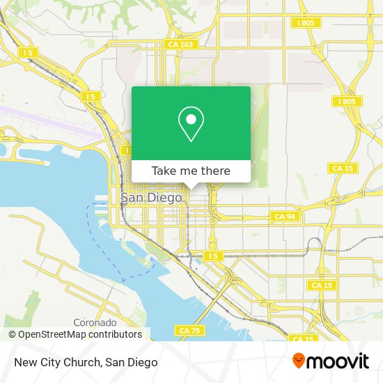 New City Church map