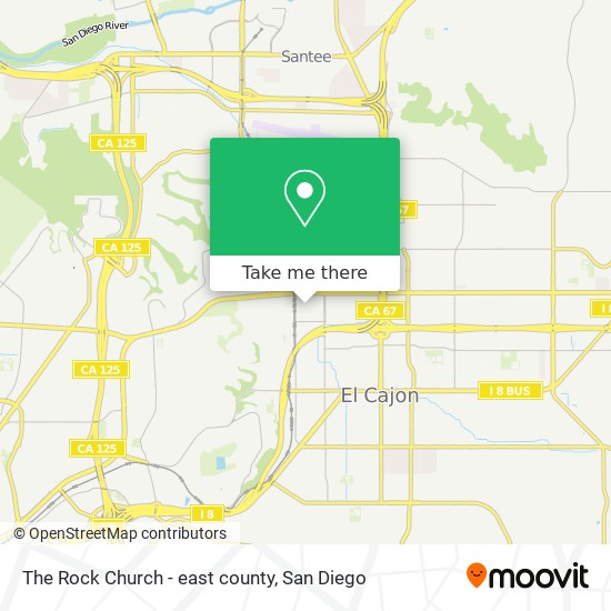Mapa de The Rock Church - east county
