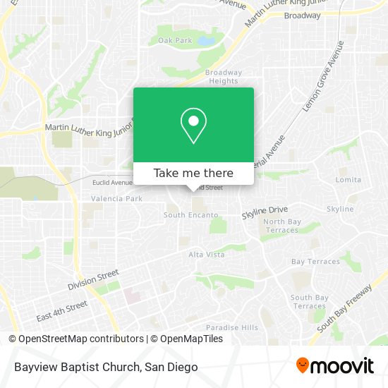 Bayview Baptist Church map