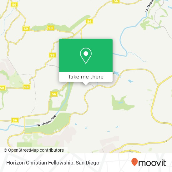 Mapa de Horizon Christian Fellowship