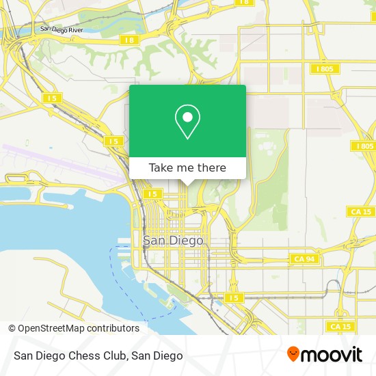 San Diego Chess Club map