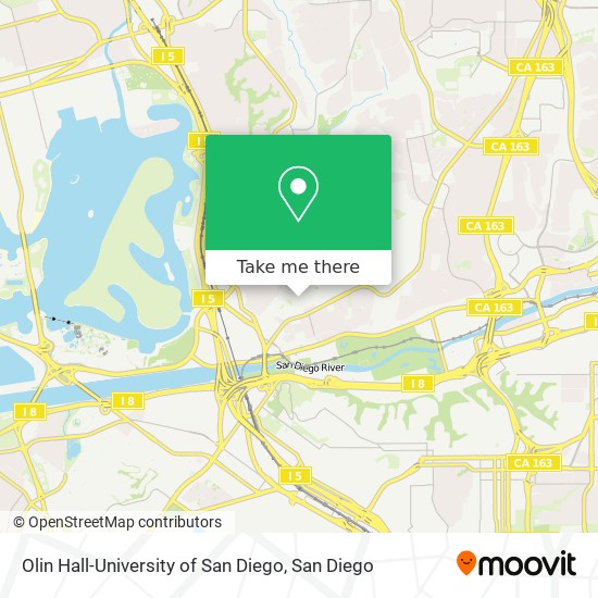 Mapa de Olin Hall-University of San Diego