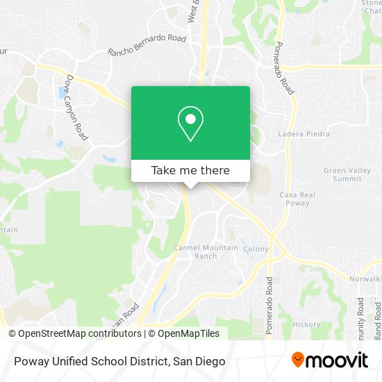 Mapa de Poway Unified School District