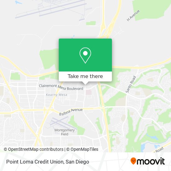 Mapa de Point Loma Credit Union