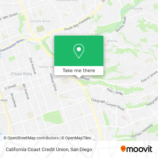 California Coast Credit Union map