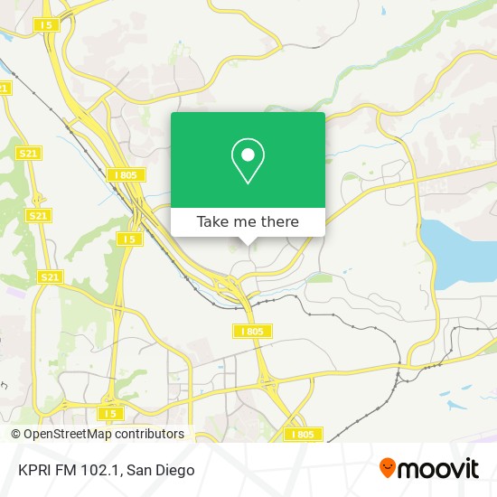 KPRI FM 102.1 map
