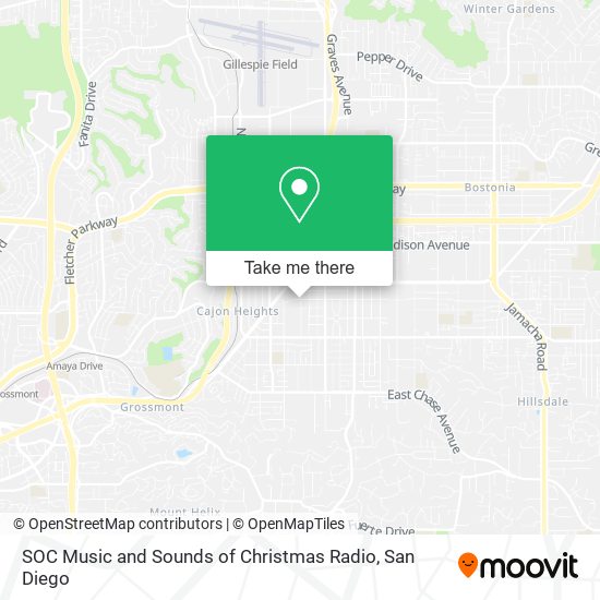 SOC Music and Sounds of Christmas Radio map