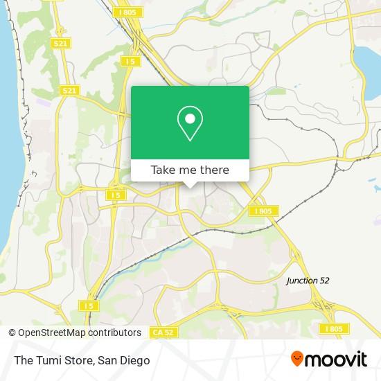 The Tumi Store map