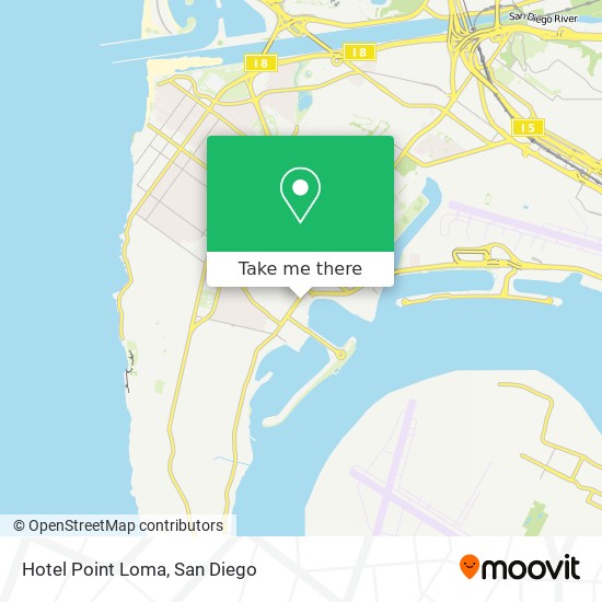 Hotel Point Loma map