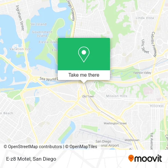 E-z8 Motel map