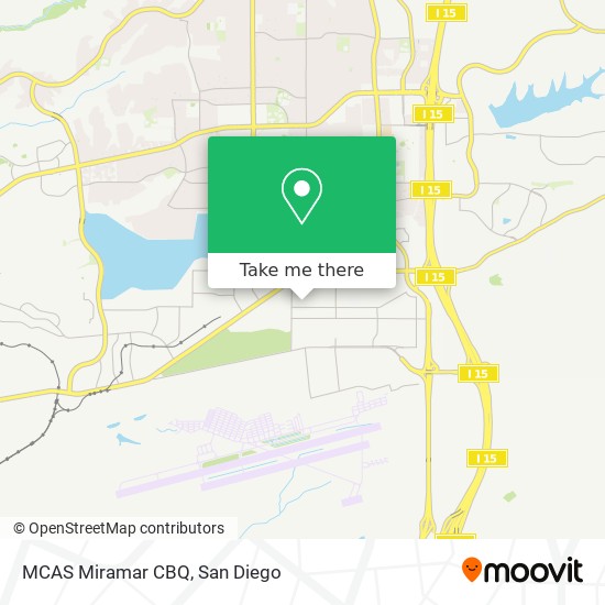 Mapa de MCAS Miramar CBQ