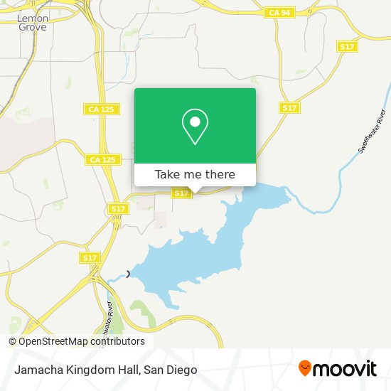 Jamacha Kingdom Hall map