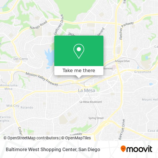 Baltimore West Shopping Center map