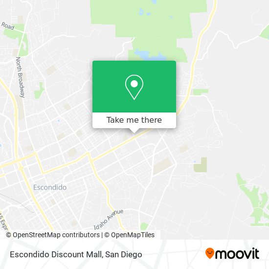 Escondido Discount Mall map