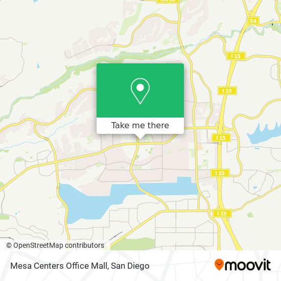 Mesa Centers Office Mall map
