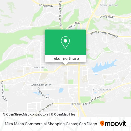 Mira Mesa Commercial Shopping Center map