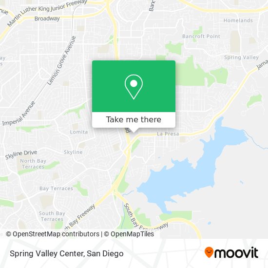 Spring Valley Center map