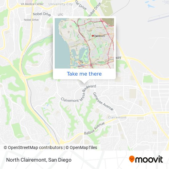 Mapa de North Clairemont