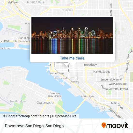 google maps downtown san diego