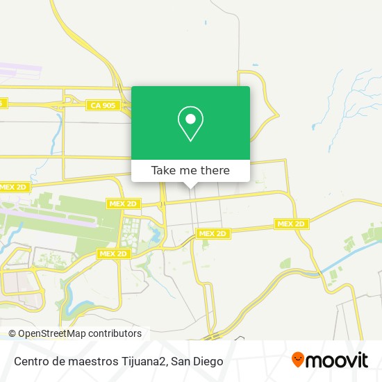 Centro de maestros Tijuana2 map