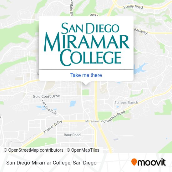 San Diego Miramar College map