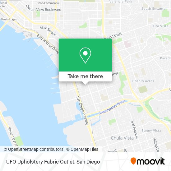 Mapa de UFO Upholstery Fabric Outlet