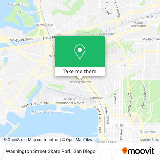 Washington Street Skate Park map