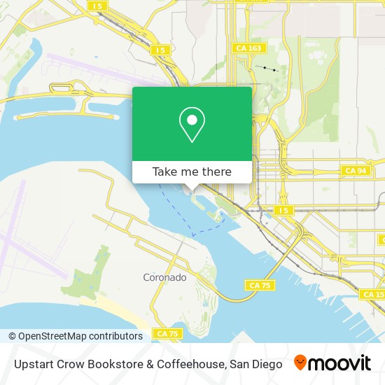 Mapa de Upstart Crow Bookstore & Coffeehouse