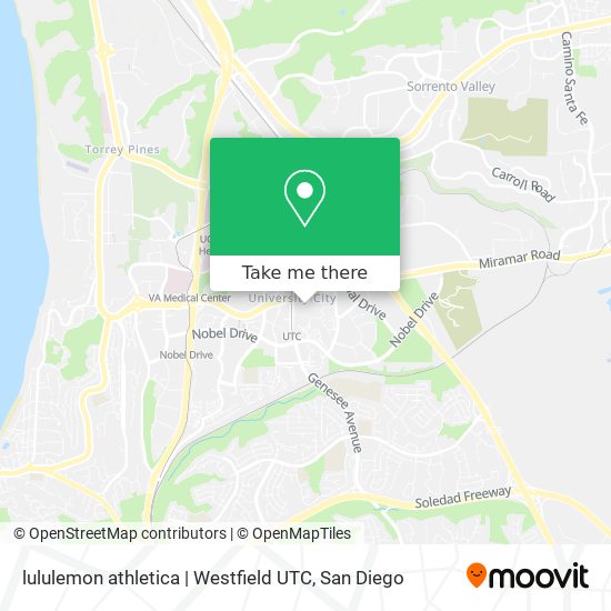 lululemon athletica | Westfield UTC map