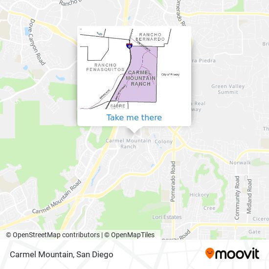 Carmel Mountain map