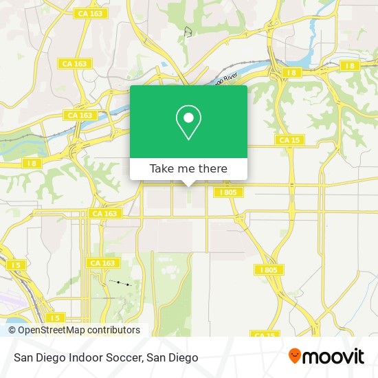 San Diego Indoor Soccer map