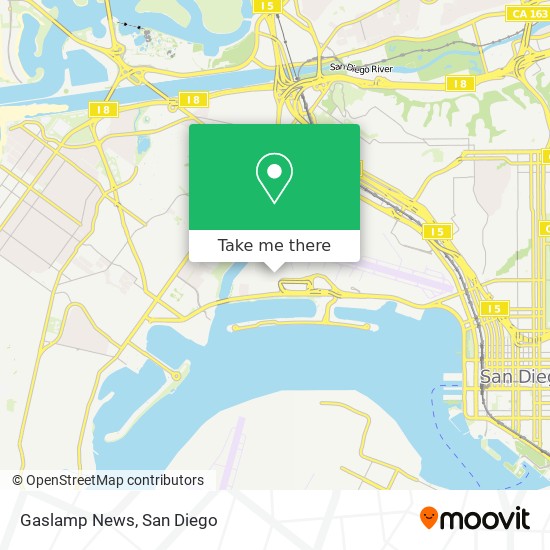 Gaslamp News map