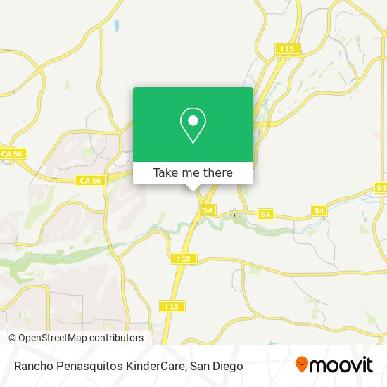 Mapa de Rancho Penasquitos KinderCare