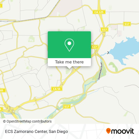 ECS Zamorano Center map