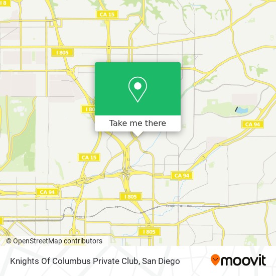 Mapa de Knights Of Columbus Private Club