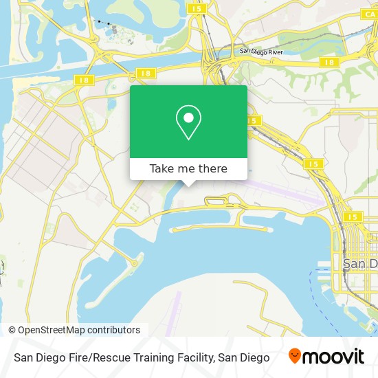 Mapa de San Diego Fire / Rescue Training Facility