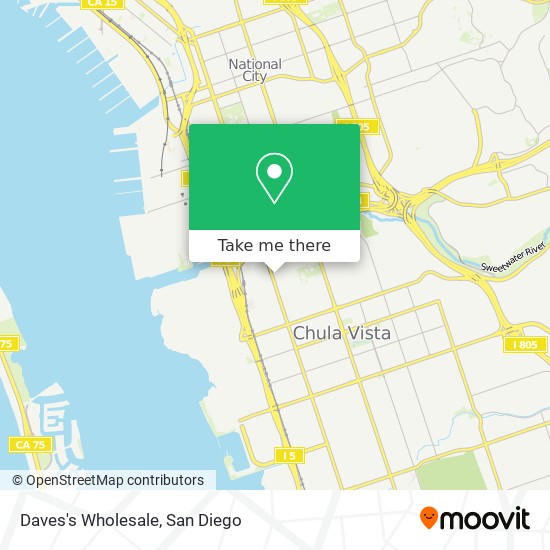 Daves's Wholesale map