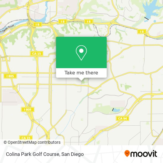 Colina Park Golf Course map