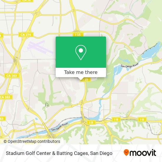 Mapa de Stadium Golf Center & Batting Cages