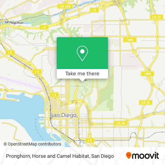 Mapa de Pronghorn, Horse and Camel Habitat