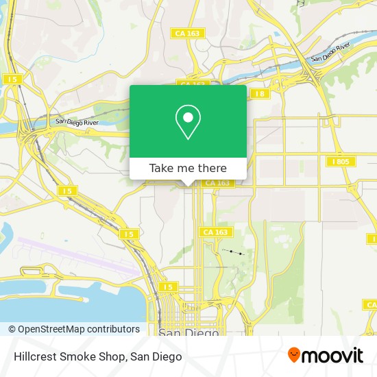 Hillcrest Smoke Shop map