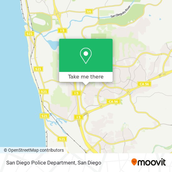 Mapa de San Diego Police Department