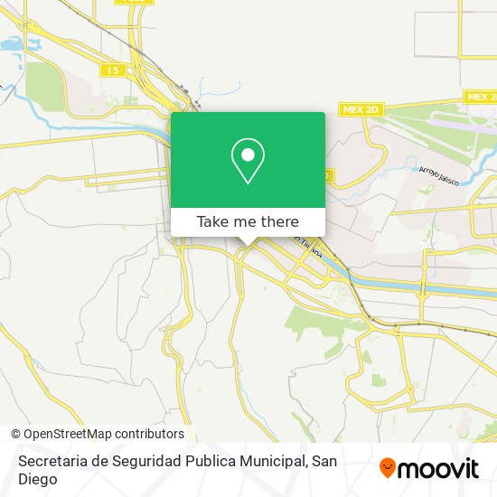 Mapa de Secretaria de Seguridad Publica Municipal