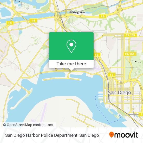 Mapa de San Diego Harbor Police Department