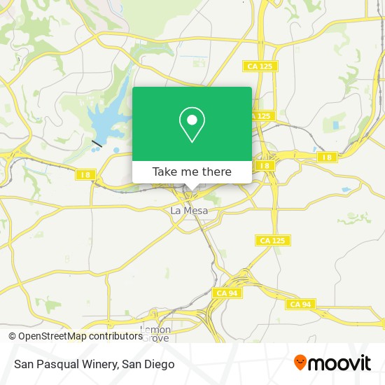 Mapa de San Pasqual Winery